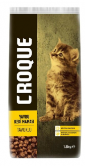 Croque Yavru Tavuklu 1.5 kg Kedi Maması kullananlar yorumlar